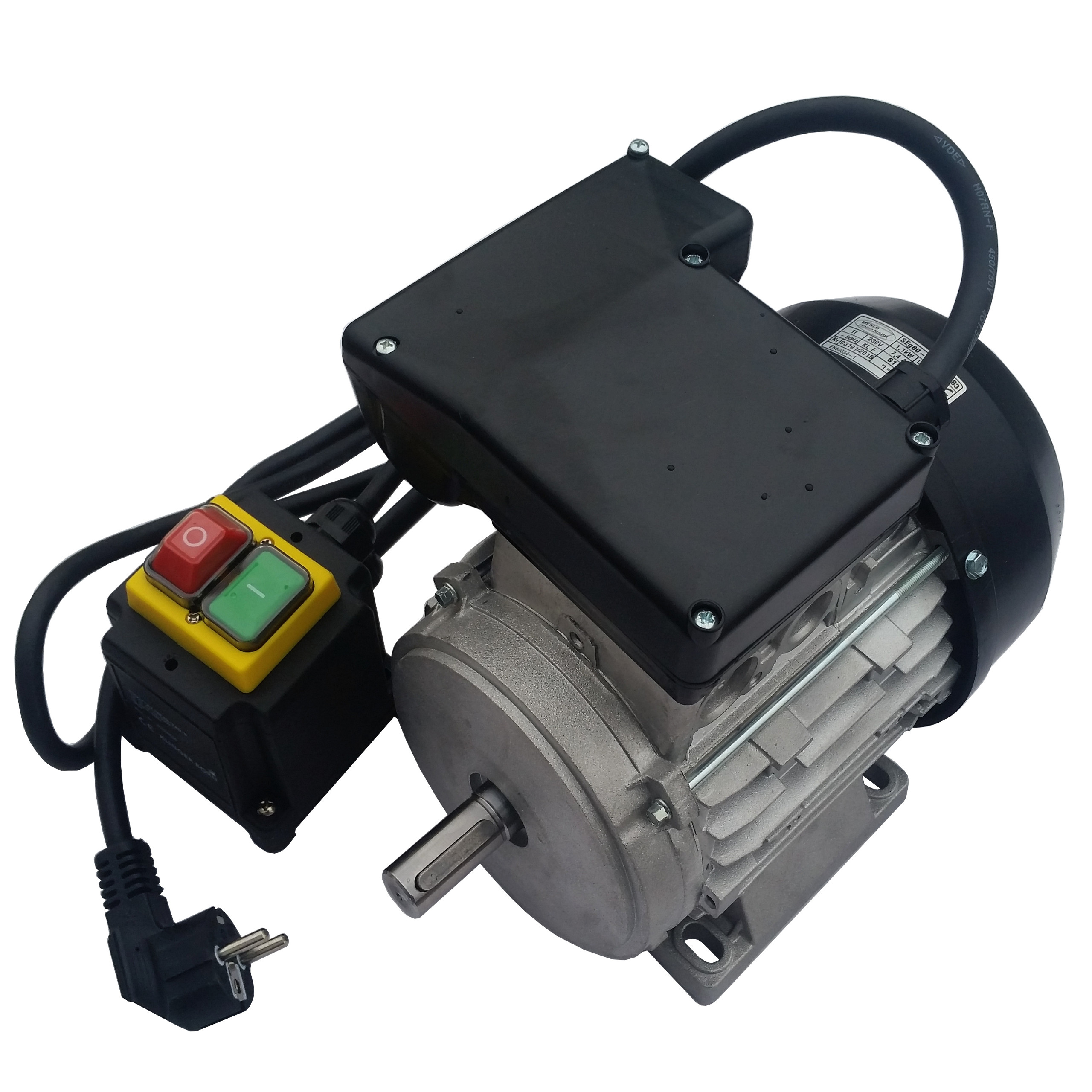 Elektrický motor 1,1 kW, 1 fázový, miešačka betónu 230V